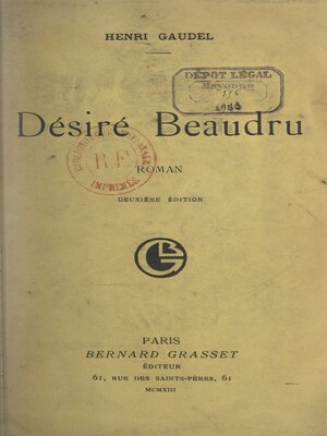 cover image of Désiré Beaudru